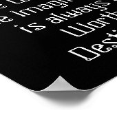 Welt der Fantasie - Zitat - Kunstdruck Poster (Ecke)