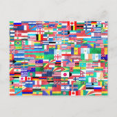 Welt der Flaggen Postkarte (Vorderseite)