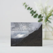 Welt der Fragen Postkarte (Stehend Vorderseite)