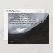 Welt der Fragen Postkarte (Vorne/Hinten)