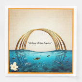 "Welt der Freude" Serviette (Vorderseite)