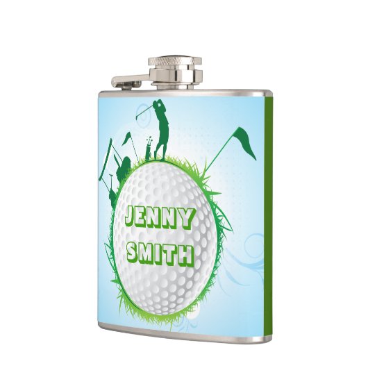 Welt der Golf Damenflasche Flachmann (Links)