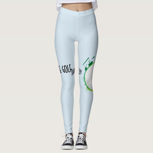Welt der Golf Nummernschilder Inhaber. Nummernschi Leggings (Vorderseite)