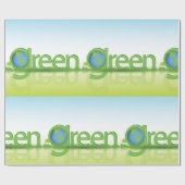 Welt der grünen Erde Geschenkpapier (Flach)