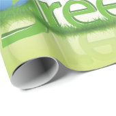 Welt der grünen Erde Geschenkpapier (Rolleneckpunkt)