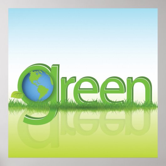 Welt der grünen Erde Poster (Vorne)