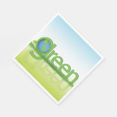 Welt der grünen Erde Serviette (Ecke)