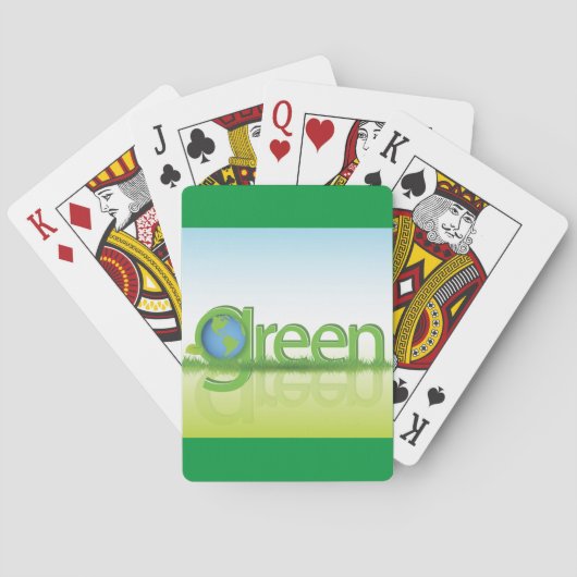 Welt der grünen Erde Spielkarten (Rückseite)