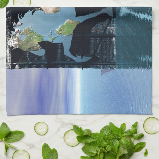 Welt der isländischen Pferde Geschirrtuch (Gefaltet)