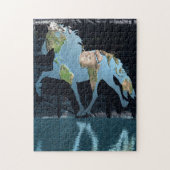 Welt der isländischen Pferde Puzzle (Vertikal)