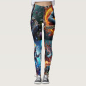 Welt der Kaos-Ritter Leggings (Vorderseite)