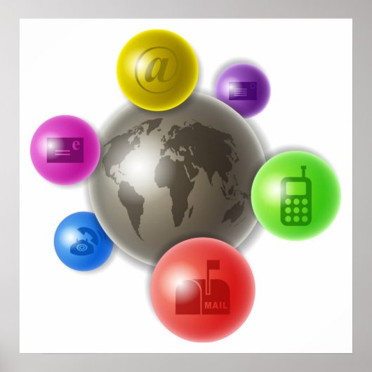 Welt der Kommunikation Poster (Vorne)