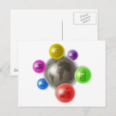 Welt der Kommunikation Postkarte (Vorne/Hinten)