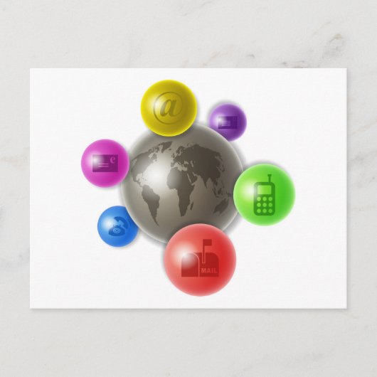 Welt der Kommunikation Postkarte (Vorderseite)