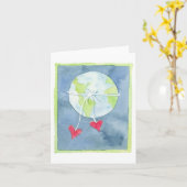 Welt der Liebe - Karte (Gelbe Blume)