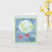 Welt der Liebe - Karte (Gelbe Blume)