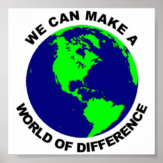 Welt der Unterschiede Poster (Vorne)