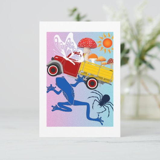 Welt der Wunder Dankeskarte (Stehend Vorderseite)