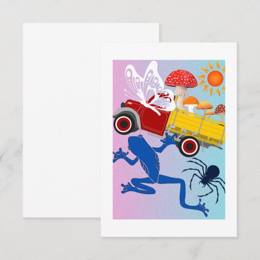 Welt der Wunder Dankeskarte (Vorne/Hinten)