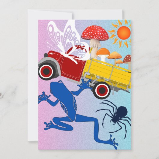 Welt der Wunder Einladung (Vorderseite)