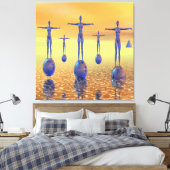 Welt der Zukunft Leinwanddruck (Insitu (Schlafzimmer))