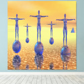 Welt der Zukunft Leinwanddruck (Insitu (Holzboden))