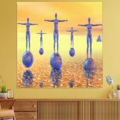 Welt der Zukunft Leinwanddruck (Insitu (Wohnzimmer))