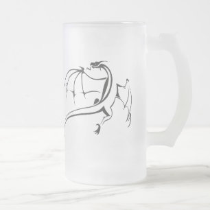 Welt des Drachen Mattglas Bierglas