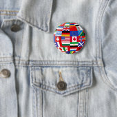 Welt des Flaggenknopfes Button (Beispiel)