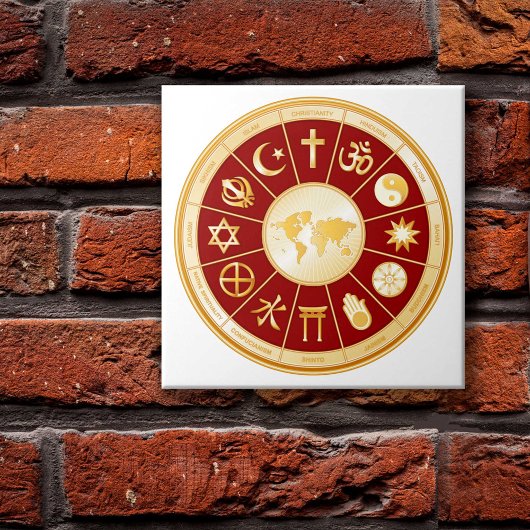 Welt des Glaubens Fliese