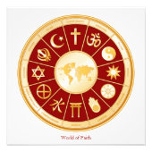 Welt des Glaubens Fotodruck (Vorne)