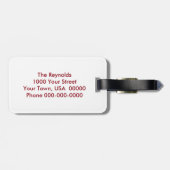 Welt des Glaubens Gepäckanhänger (Rückseite horizontal)