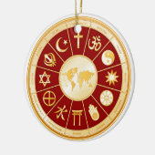 Welt des Glaubens Keramik Ornament (Links)