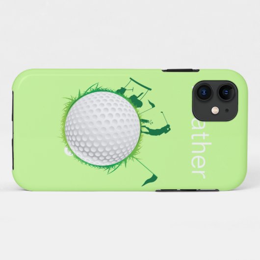 Welt des Golfs Case-Mate iPhone Hülle (Rückseite (Horizontal))