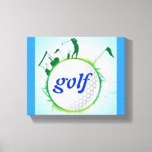 Welt des Golfs. Leinwanddruck