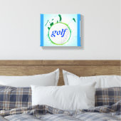Welt des Golfs. Leinwanddruck (Insitu (Schlafzimmer))