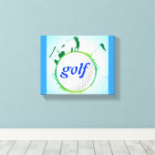 Welt des Golfs. Leinwanddruck (Insitu (Holzboden))
