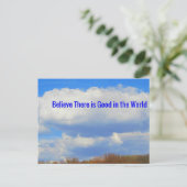 Welt des Guten Postkarte (Stehend Vorderseite)