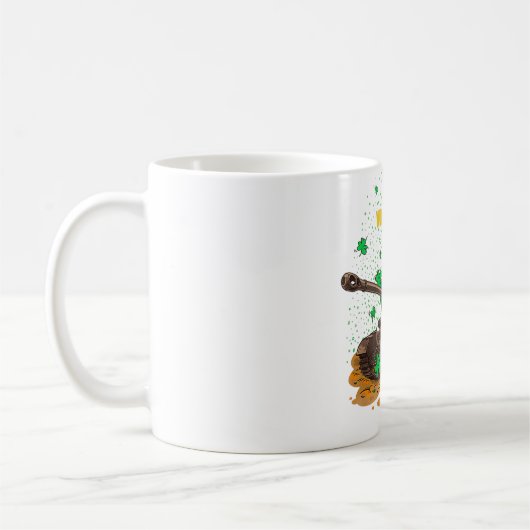 Welt des St. Patrick's Day Comet Zip Kaffeetasse (Links)