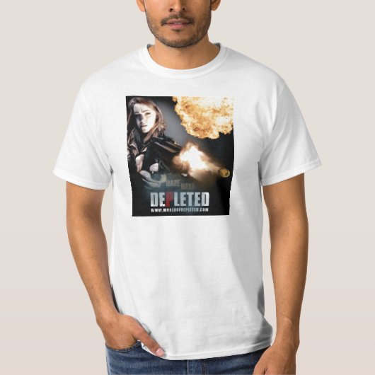 Welt des verbrauchten lodernden Kugel-Shirts T-Shirt (Vorderseite)