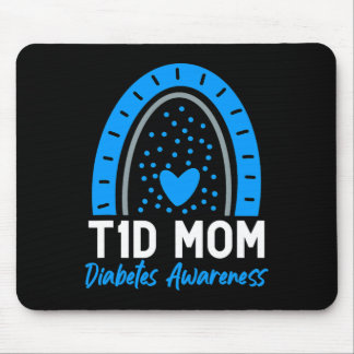 Welt Diabetes Day Cloud T1D Typ 1 Diabetes Mama Mousepad