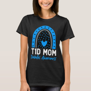 Welt Diabetes Day Cloud T1D Typ 1 Diabetes Mama T-Shirt