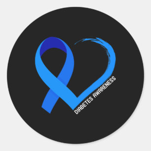 Welt-Diabetes-Tag Typ 1 Typ 2 Diabetes-Aufrufe Runder Aufkleber