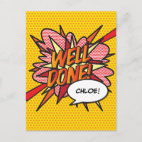 WELT DONE Fun Retro Comic Pop Kunst, Dichtung und