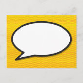 WELT DONE Fun Retro Comic Pop Kunst, Dichtung und  Postkarte (Rückseite)