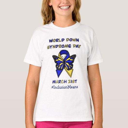 Welt-Down-Syndrom-Tag - März 21. T-Shirt (Vorderseite)