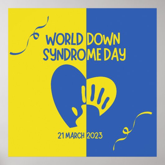 Welt-Down-Syndrom-Tag Poster (Vorne)