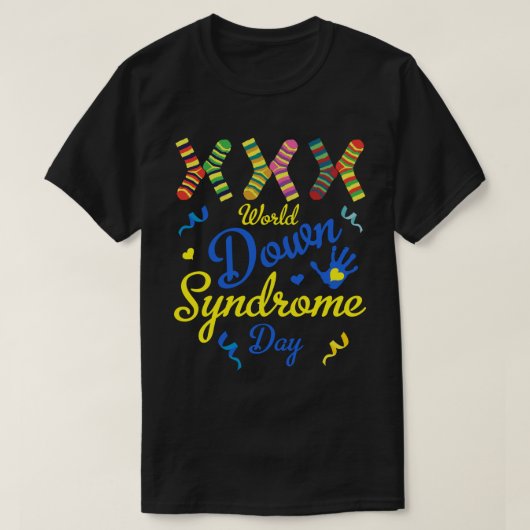Welt-Down-Syndrom-Tag T-Shirt (Design vorne)