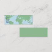 Welt - dünn mini visitenkarte (Vorne/Hinten)