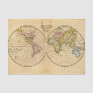 Welt durch Worcester Seidenpapier